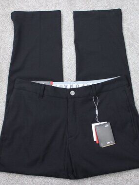 Puma Pants NWT Mens 34x30 Black Jackpot Golf PWRSTRETCH Stretch Straight Leg